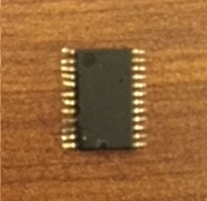 chip removed from PCB